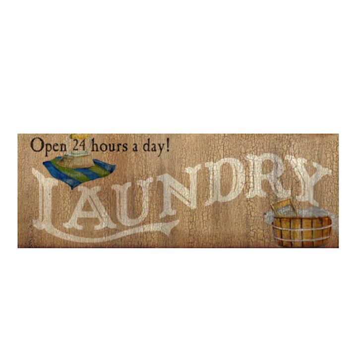 LAUNDRY SIGN 45 X16CM