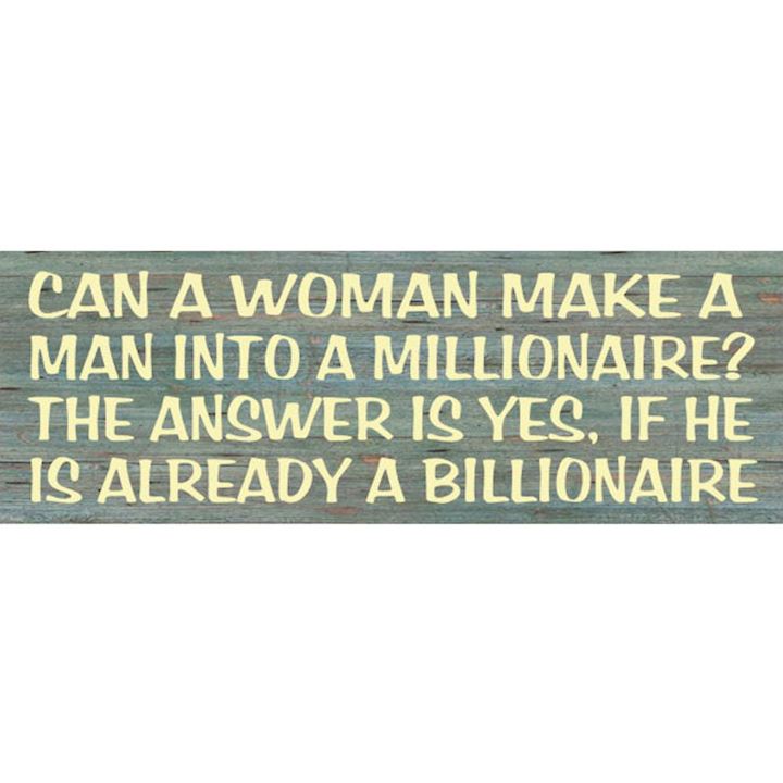 MILLIONAIRE PLAQUE 40x14cm