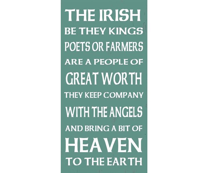 THE IRISH PLAQUE/ROPE 15x30cm