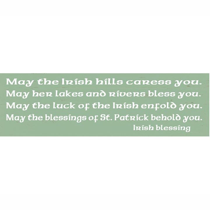 ST. PATRICK PLAQUE/ROPE 30X10cm