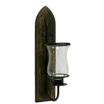 SPECIAL...IRON / WOOD WALL C'LAMP 15x21x50cm