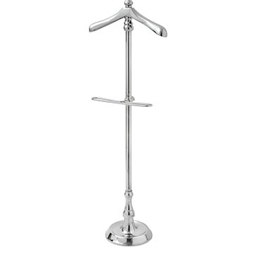 NICKEL VALET STAND 47x17x139cm