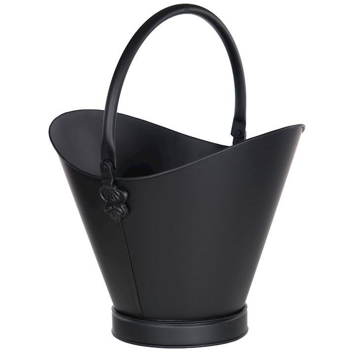 BLACK GEORGIAN COAL BUCKET 36x31x31cm