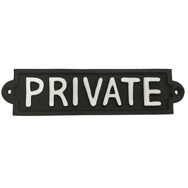 PRIVATE SIGN