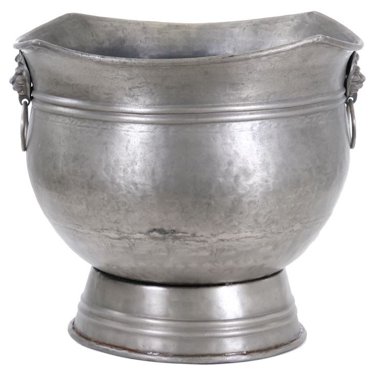 A/Q PEWTER PLANTER 39x39x32cm