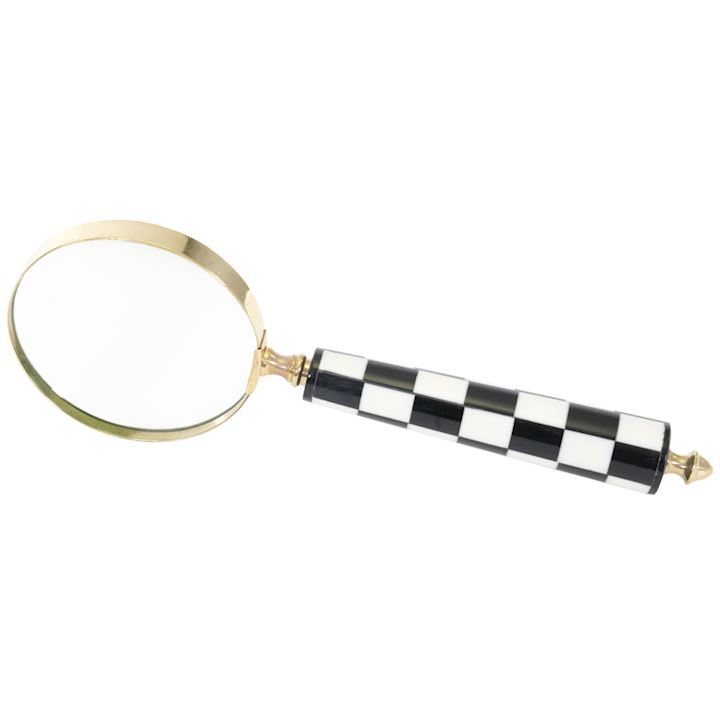 LARGE STONE MAGNIFYING GLASS 28x10x4cm