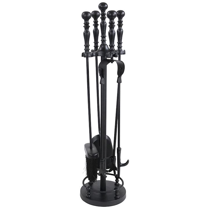 BLACK GALLERY BALL TOP COMPANION SET 16x16x64cm