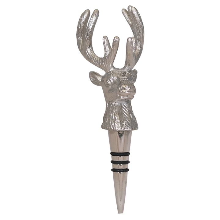 CHROME STAG BOTTLE STOPPER (19131)