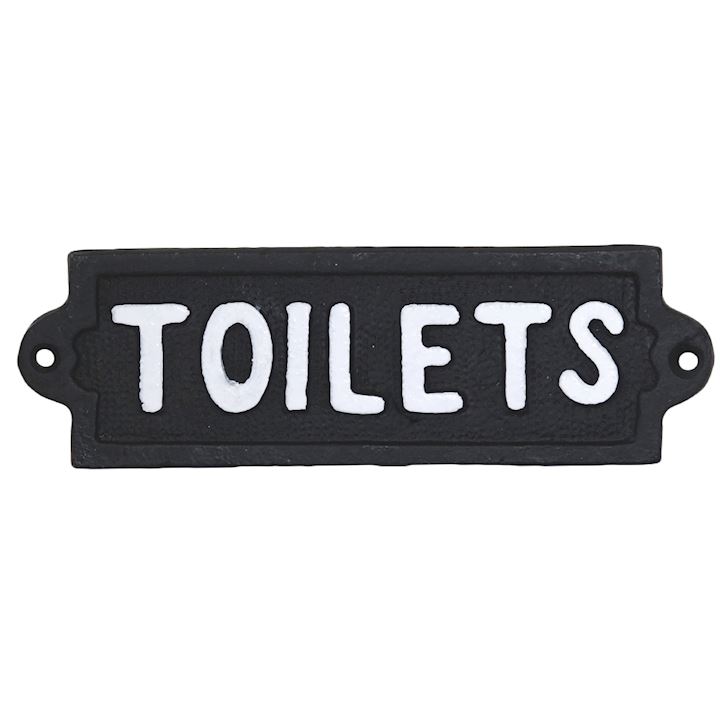 TOILETS SIGN 18x6cm