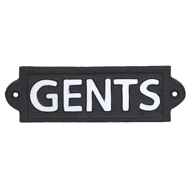 GENTS SIGN 18x6cm