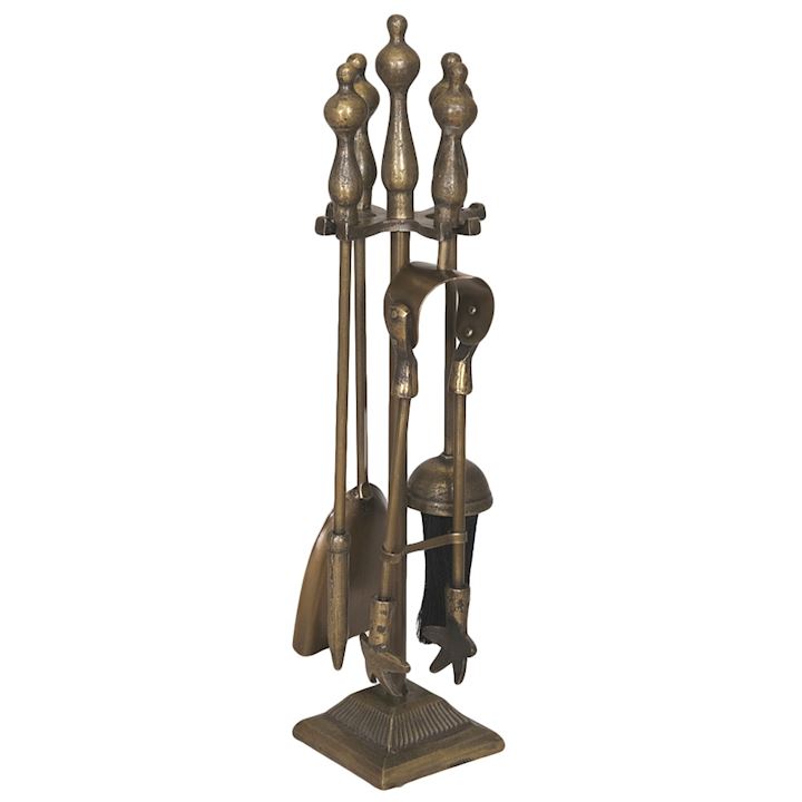 A/Q BRASS GLENARM COMPANION SET 13x13x48cm