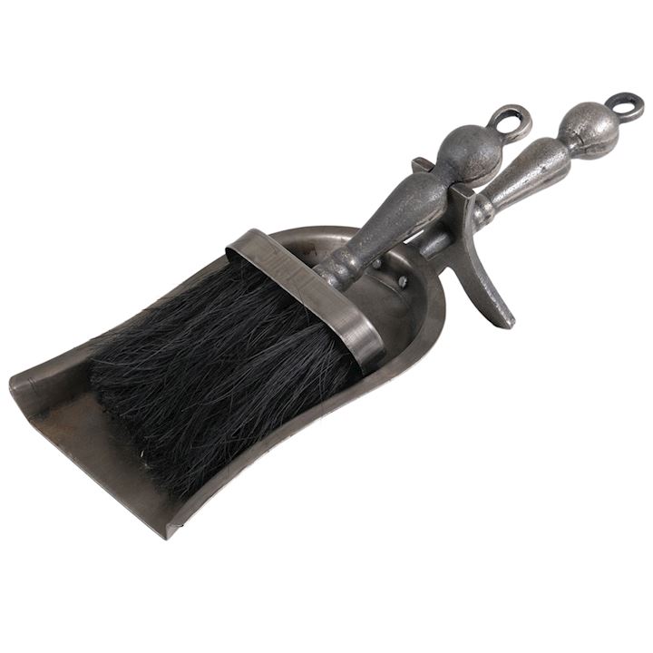 A/Q PEWTER HEARTH TIDY 37x13x10cm