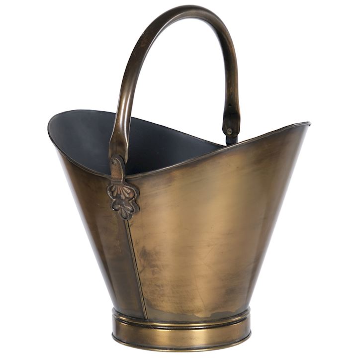 GEORGIAN COAL BUCKET A/Q BRASS 33x36x45cm