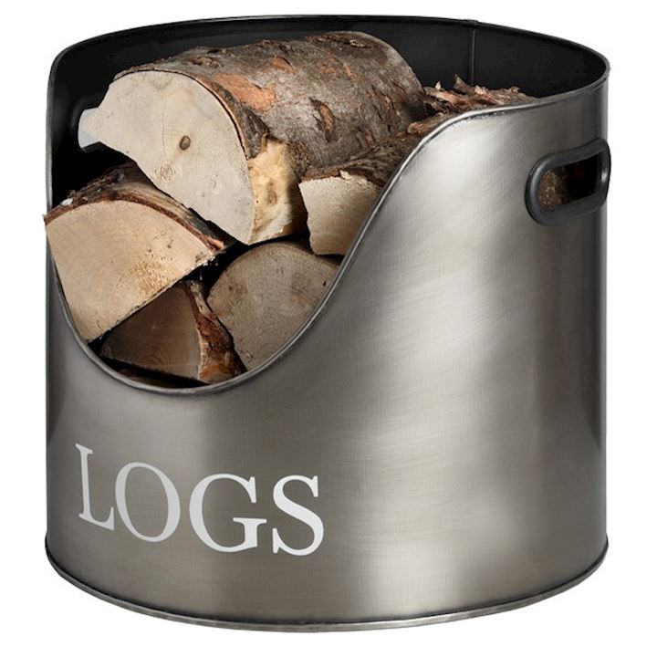 A/Q PEWTER LOG HOLDER