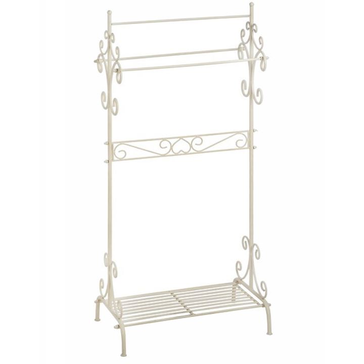TOWEL STAND WITH SHELF 52x32x109cm