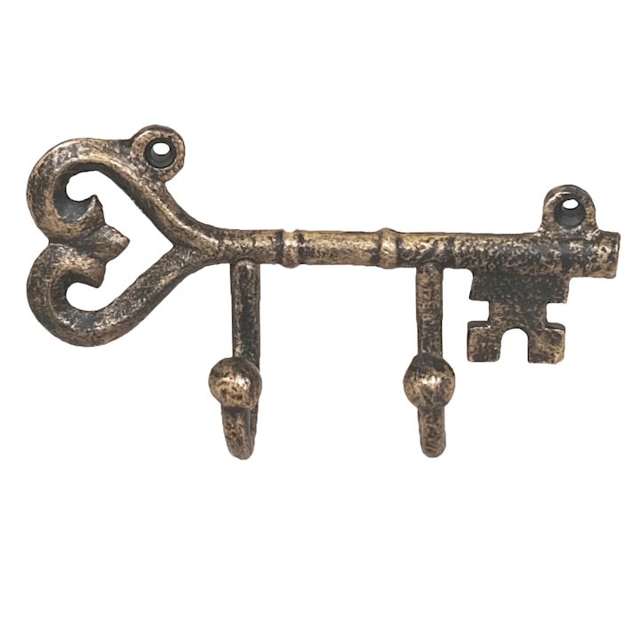 A/Q BRASS KEY HANGER 17x9cm