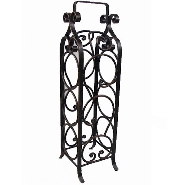 3 BOTTLE WINE HOLDER  14x14x46cm