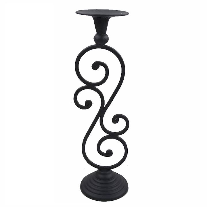 SPECIAL...WROUGHT IRON C'HOLDER 10x36cm