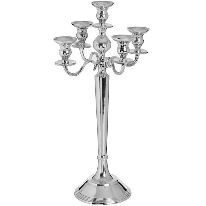 NICKLE CANDLEABRA  61cm