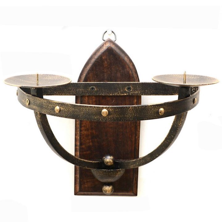 SPECIAL...2 WAY GOTHIC WALL SCONCE 27x18x27cm