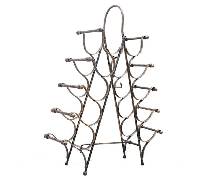 10 BOTTLE WINE RACK 52x17x68cm