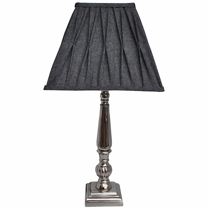 SPECIAL...ASHLEIGH SILVER LAMP BASE AND SHADE 63cm