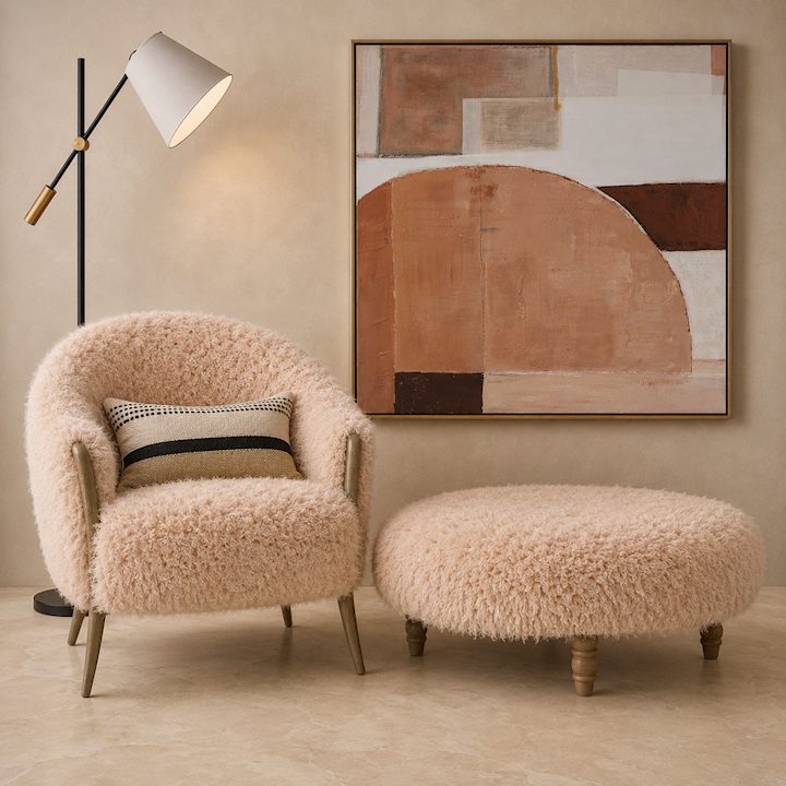 PLUSH TUB CHAIR 82x80x82cm